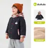 Chaqueta de algodón infantil Dudu, abrigo corto de algodón de invierno para niños, ropa exterior elegante para niñas, ropa nueva para bebé