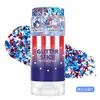 Popular barra de gel con purpurina corporal de comercio exterior para las celebraciones del Día de la Independencia, maquillaje de carnaval azul y rojo para rostro y ojos