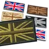 Bandera de la Unión Bandera Bordada Pegatina de Tela Brazalete Decoración para Mochila Parche Cuadrado Insignia Táctica de Moral Velcro