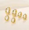 Nuevos Pendientes Dorados Pesados de Moda para Comercio Transfronterizo, Clips para Orejas Elegantes y Exquisitos, Accesorios de Moda Modernos y Versátiles