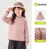 [Antiestático] Camiseta Infantil Dudu, Camisa de Manga Larga Rayada para Niños, Camiseta Básica de Otoño para Niñas, Sudadera con Capucha para Bebé