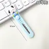 Mini Faca Utilitária Fofa Desenho Animado Multifuncional Faca de Papel para Conta de Estudante Papelaria Faca Artesanal Desembalagem Faca Expressa
