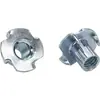 Tornillos de Tuerca de Cuatro Garras Empotrados para Muebles de Acero al Carbono Galvanizado M3M4M5M6M8M10 Tuerca de Brida Tuerca de Fijación