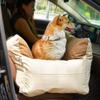 Transportín para Coche Transfronterizo Asiento de Seguridad para Mascotas para Todas las Estaciones Removible y Lavable Colchoneta Transportín para Coche para Mascotas para Perros Pequeños y Medianos