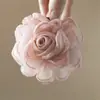 Nuevo Pasador de Pelo de Camelia de Malla Tridimensional Estilo Chino, Pasador de Pelo de Flor de Rosa Ultra-Hada, Accesorio para el Cabello de Pinza de Tiburón para la Parte Posterior de la Cabeza para Mujer