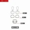 Acessórios para bolsa gancho de metal fivela de metal fivela quadrada fivela de alça de bolsa espessa fivela de anel D fivela de mochila fivela de ajuste fivela de bolsa de couro