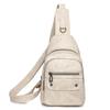 Bolso de pecho para mujer transfronterizo Bolso bandolera casual coreano para mujer Bolso de hombro retro de cuero suave para combinar con todo Mochila explosiva al por mayor