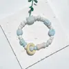 Pulsera de Cerámica Jingdezhen Nueva Pulsera de Cerámica Estilo Chino Joyería Hecha a Mano Cuerda Estilo Tíbet Puesto de Pulseras Jingdezhen