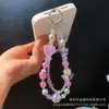 Cadena Colgante para Teléfono Móvil Pulsera de Perlas Creativa Corazón Mariposa Cadena para Teléfono Móvil Cristal Doble Cadena Junta Caja Sorpresa Cadena de Transmisión en Vivo