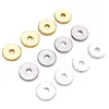 Contas de Abacus para Pneus Banhadas a Cobre Ouro Real 18K Contas com Furo Passante Contas Espaçadoras Acessórios para Joias DIY Pulseira Colar