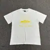 Venta a largo plazo de la serie Corteiz Devil Island, con un estampado de logo de letras en una camiseta de cuello redondo y manga corta, un estilo de algodón ajustado para ventas transfronterizas