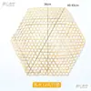 Esterilla de malla tejida de bambú para evitar que se pegue al fondo de la olla, lámina hexagonal de bambú para evitar que se queme, malla de bambú para estofar pescado, rejilla de bambú