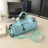 Bolsa de Viagem Cilíndrica, Bolsa Fitness Masculina, Bolsa de Mão Texturizada, Bolsa Transversal Leve de Viagem, Bolsa Tote Esportiva Simples