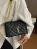 Yangshulin 2026 Modelo Nuevo Bolso de Cadena Acolchado para Mujer de Piel Genuina, Bolso Cruzado de Hombro de Lujo Ligero, Popular en Transmisiones en Vivo de Douyin