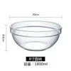 Tazón Redondo Pequeño para Hot Pot Té Agua Tamaño Grande Transparente Plástico Comercial Taza Tazón Restaurante Plato Giratorio Acrílico