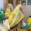 Pantalones Cortos Deportivos Tres Barras para Hombre Verano Seda de Hielo Ropa de Pareja Pantalones Dopamina Marca de Moda Baloncesto Americano Pantalones Grandes