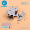 Bisagras para puertas de gabinete de vidrio, bisagras sin taladro, accesorios para vidrio sin marco, clips de fijación para puertas de mascotas sin taladro, clips de doble cara