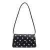 Bolso Cruzado Simple de Moda con Lunares de un Solo Hombro 2026 Fresco de Gran Capacidad Moda Bolso Cuadrado Pequeño de Mano Bolso de Lunares Mujer