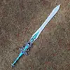 Guan Yu Hoja de Dragón Verde Media Luna Lu Bu Alabarda Fang Tian Juguetes Periféricos de los Tres Reinos Espadas Armas de Plástico PP Arma de Zhang Liao
