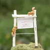 Estilo japonês dos desenhos animados resina ferro madeira mercearias jardinagem carnudo micro paisagem flor plug-in tiro adereços ornamentos resumo