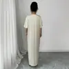 Nova moda transfronteiriça europeia e americana no AliExpress: Vestido longo estilo xale em acetato para mulheres, primavera e outono, vestido longo de alta qualidade