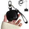 Capa protetora de couro simples para fone de ouvido, capa de armazenamento à prova de arranhões, à prova de poeira e resistente a quedas, acessório de fone de ouvido para o dia a dia