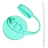 Producto de Amazon Más Vendido Transfronterizo Tapa de Lata de Refresco con Popote de Silicona Tapa de Lata de Refresco con Popote de Silicona