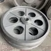 Polia de Correia Tipo A, Polia de Motor Espessada, Diâmetro Externo 220mm-600mm, Máquinas de Transmissão, Duas Ranhuras, Três Ranhuras