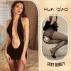 Lencería Sexy Elegante Uniforme de Secretaria Divertido Sin Ajuste Sexy Belleza Pecho Abierto Cadera Caliente Espalda Descubierta Club Nocturno