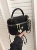 Bolso Bandolera Mini Cadena de Diamantes para Mujer 2025 Otoño e Invierno Nuevo Estilo Textura de Alta Gama Estilo Extranjero Versátil Bolso de Hombro Cruzado