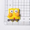 Dibujos Animados Esponja Bebé Paida estrella PVC pegamento flexible accesorios Pasador DIY Anillo para el pelo agujero Zapatos Barriga Grande Taza Parche para Joyería