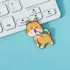 Broches de animais estilosos e minimalistas, emblemas de desenhos animados fofos, pinos de acrílico, pequenos acessórios - atacado