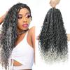 Peruca Africana Tranças de Três Mechas Tranças Box Princesa Cabelo de Crochê Cabelo de Crochê Tranças de Três Mechas