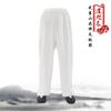 Pantalones Tai Chi de Lino Wudang para Hombre Verano Ejercicio Matutino Pantalones Cortos Pantalones para Mujer Artes Marciales Pantalones de Yoga Ropa Tai Chi