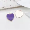 1 Pingente Roxo com Gotejamento de Óleo Estilo Coreano DIY Pulseira de Liga de Zinco Colar Brinco Pingente de Chaveiro Acessórios de Joia