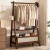 Estante de Ropa de Dormitorio Multifuncional de Múltiples Niveles, Cesto para Ropa Sucia, Organizador y Estante de Almacenamiento de Ropa, Colgador de Ropa Móvil con Ruedas