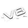 Modificação de carro adesivo de carro 4WD tração nas quatro rodas em tempo integral alta cilindrada AWD off-road V6 logo lateral V8 4*4 logo metálico de cauda de carro