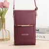 Ventas Directas de Fábrica Bolsa para Teléfono Móvil con Pantalla Táctil Bolso Cruzado para Mujer Estilo Coreano Bolsa para Teléfono Móvil Multifunción Llavero Monedero con Cremallera Estilo Vertical