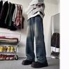 Jeans High Street con Estilo Americano para Hombre 2026 Primavera Nuevo Estilo Lavado Retro Holgados Adelgazantes Caída de Tela Acampanados