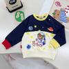 Ropa Infantil Estilo Japonés en Stock Otoño Nuevo Sudadera con Parche de Dibujos Animados Temática Espacial Manga Larga para Niños y Niñas 6099