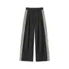 26 Nueva colección de otoño: pantalones casuales de pierna ancha para exteriores, a rayas, con bloques de color, deportivos, simples, unisex, para parejas
