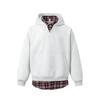 Moletom com Capuz Patchwork Xadrez Estilo Americano Pesado Jianheng para Homens, Jaqueta Casual Solta de Outono, Jaqueta Esportiva Casual