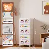Gabinete de Almacenamiento para Estudiantes de Dibujos Animados Transfronterizo Gabinete de Almacenamiento de Plástico con Cajones para Juguetes, Documentos y Artículos Varios Caja de Almacenamiento para Ropa de Bebé