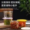 Tazón Pequeño de Vidrio Transparente con Tapa Grado Alimenticio Frascos Sellados para Pepinillos Caja de Vidrio para Conservar Frescura Plato Pequeño para Refrigerador Caja para Porcionar Kimchi