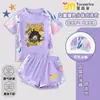 Traje de Banho Estampado de Desenho Animado Anime Novo 2026 para Crianças e Meninas, Conjunto de Roupa de Banho de Duas Peças, Estilo da Moda