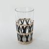 Frasco de Vidrio con Popote Personalizado Transfronterizo Estilo Ins Tejido Vintage Creativo Taza para Bebidas Florero Botella de Aceite Tapa Antideslizante
