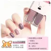 Set de Dos Esmaltes de Uñas al por Mayor Popular en Transmisión en Vivo Set de Esmalte de Uñas Japonés sin Hornear Esmalte de Uñas con Lentejuelas de Larga Duración