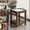 Estante para tazas de mesa de Mahjong, cenicero, mesa de té especial para salas de té y salas de ajedrez y cartas, estante de almacenamiento de doble capa, mesita auxiliar pequeña de madera maciza