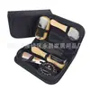 Kit de polimento para sapatos de couro genuíno, polidor de sapatos, escova de sapatos, bolsa para ferramentas de polimento de sapatos, terno