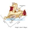L58 M55 Acessórios para joias DIY micro-incrustados coração de pêssego lua animal borboleta rosto sorridente zircônia conexão